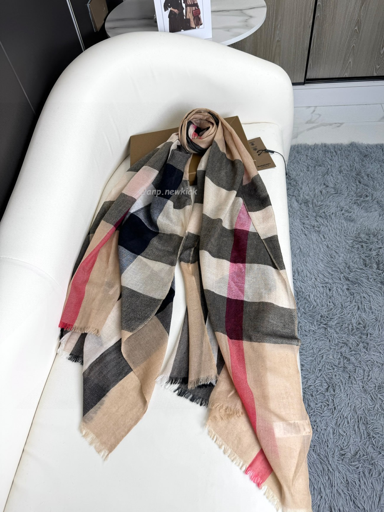 Burberry Vintage Check Cashmere Scarf 90x200cm (6) - newkick.org